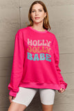 Simply Love Full Size HOLLY JOLLY BABE Long Sleeve Sweatshirt