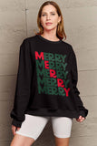 Simply Love Full Size MERRY Long Sleeve Sweatshirt