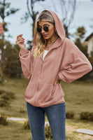 Cable-Knit Long Sleeve Hooded Jacket