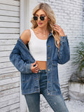 Button Up Long Sleeve Denim Jacket