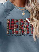 MERRY CHRISTMAS Round Neck Long Sleeve Sweatshirt