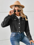 Button Up Long Sleeve Denim Jacket