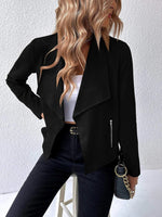 Collared Neck Long Sleeve Jacket