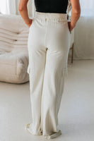 Drawstring High Waist Pants with Pockets