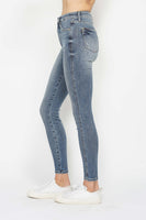 Judy Blue Full Size Tummy Control Contrast Wash Skinny Jeans