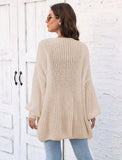 Open Front Long Sleeve Cardigan