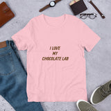 Short-Sleeve Unisex T-Shirt Chocolate Labrador Retriever