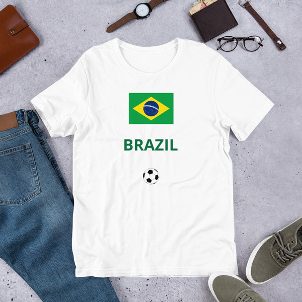 Brazil Flag Unisex Premium T-Shirt | Bella + Canvas 3001