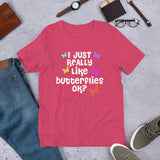 I Love Butterflies Short-Sleeve Unisex T-Shirt