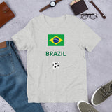 Brazil Flag Unisex Premium T-Shirt | Bella + Canvas 3001