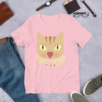 Cat Face Short-Sleeve Unisex T-Shirt