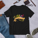 Love and Peace Short-Sleeve Unisex T-Shirt