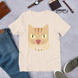 Cat Face Short-Sleeve Unisex T-Shirt