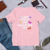 I Love Butterflies Short-Sleeve Unisex T-Shirt