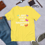 I Love Butterflies Short-Sleeve Unisex T-Shirt