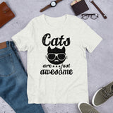 Cats Are Just Awesome Short-Sleeve Unisex T-Shirt