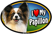 I Love My Papillon Pet Magnet