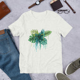 Green Flower Short-Sleeve Unisex T-Shirt