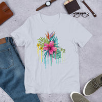 Pink Flower Short-Sleeve Unisex T-Shirt