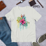 Pink Flower Short-Sleeve Unisex T-Shirt