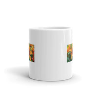 Flower Design Coffee Mug White Glossy Mug