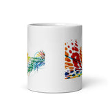 Abstract Art White Glossy Mug