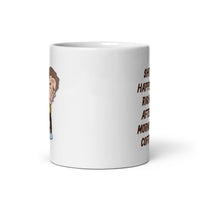 Comic Shit Happens White Glossy Mug