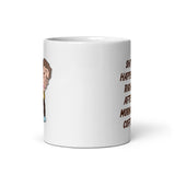 Comic Shit Happens White Glossy Mug