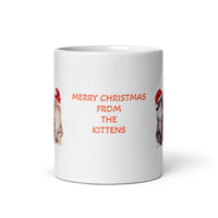 Merry Christmas from the Kittens White Glossy Mug