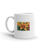 Flower Design Coffee Mug White Glossy Mug