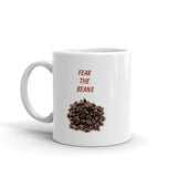 Fear the Beans White Glossy Mug