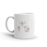 Three Cute Kittens White Glossy Mug