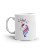 I Believe In Unicorns White Glossy Mug