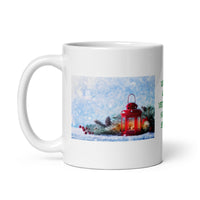 Wishing All A Happy Holiday Season White Glossy Mug