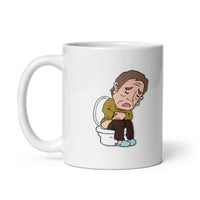 Comic Shit Happens White Glossy Mug