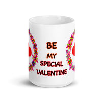 Be My Special Valentine White Glossy Mug