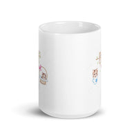 Three Cute Kittens White Glossy Mug