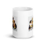 Watercolor Cats White Glossy Mug