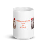 Merry Christmas from the Kittens White Glossy Mug