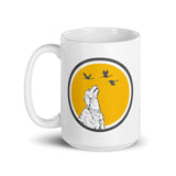 Designer Animal Print White Glossy Mug