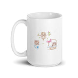 Three Cute Kittens White Glossy Mug