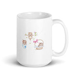 Three Cute Kittens White Glossy Mug