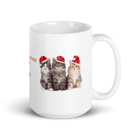 Merry Christmas from the Kittens White Glossy Mug